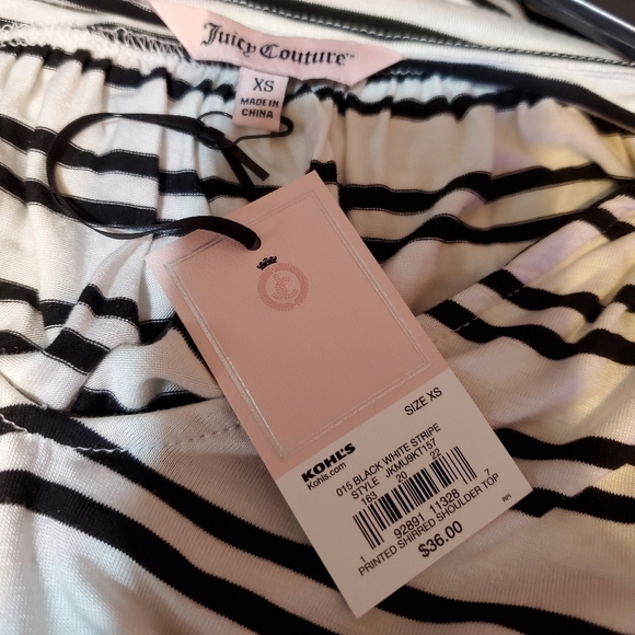 juicy couture women’s shirred shouder top size XS - Picture 5 of 5